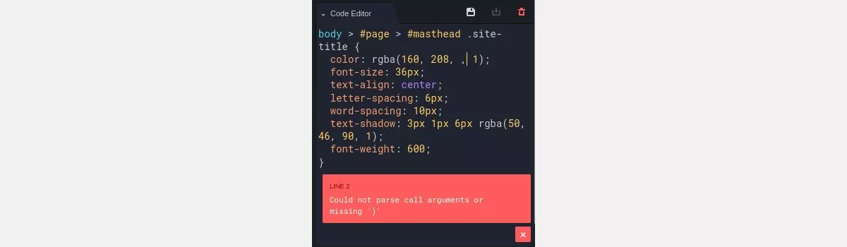 Screenshot des CSS Hero Editors