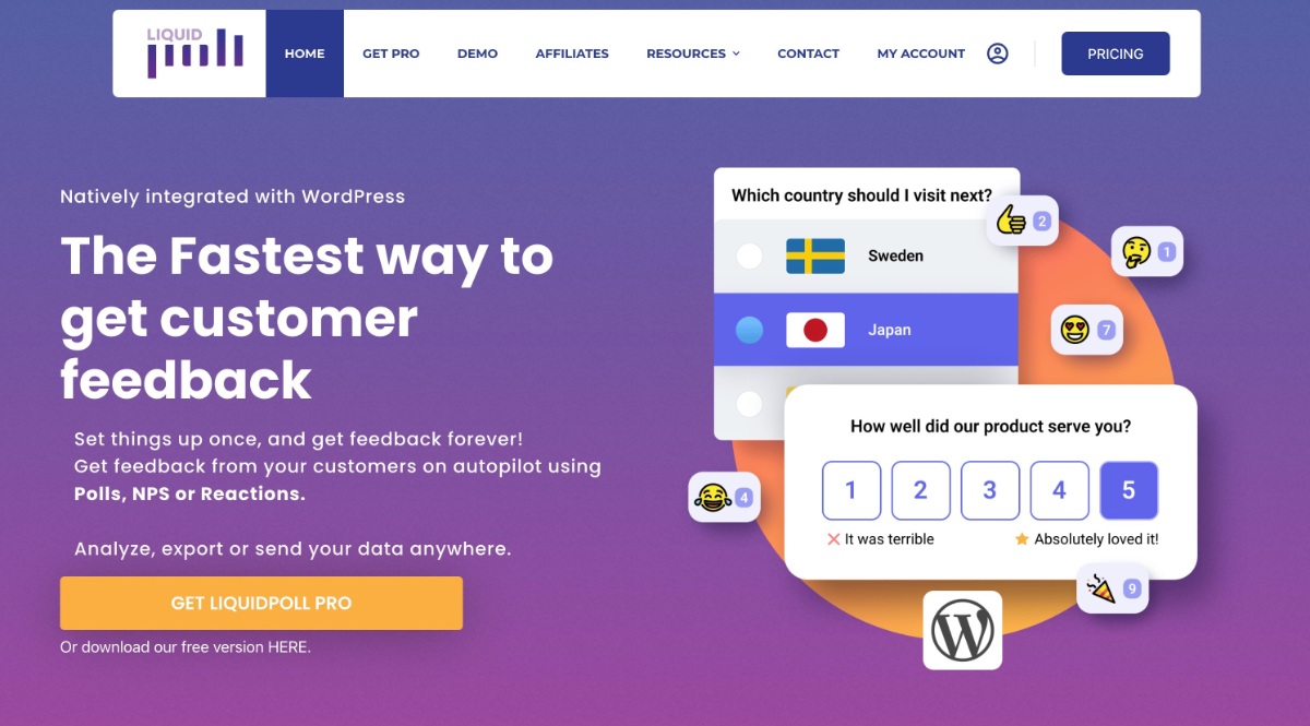 El sitio web LiquidPOll