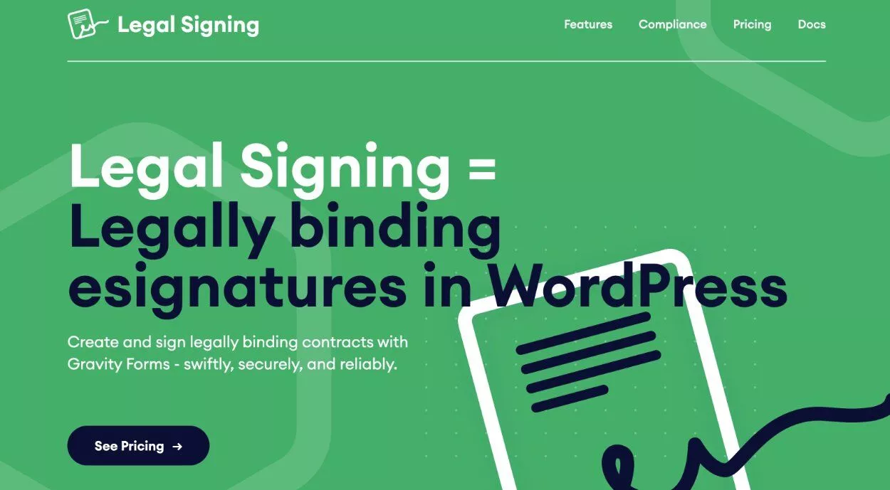 Firma legal con Gravity Forms