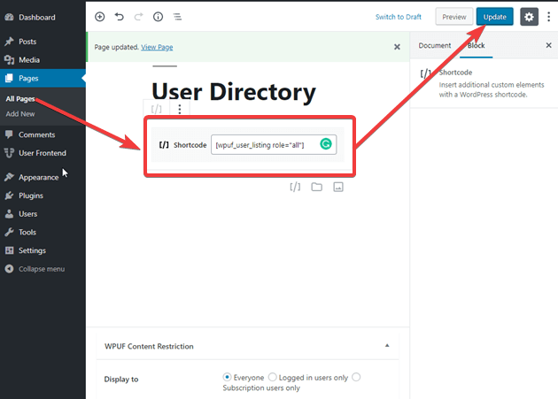 ไดเร็กทอรี WordPress