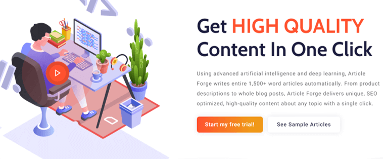 Article Forge 最高の AI ライティング ツール