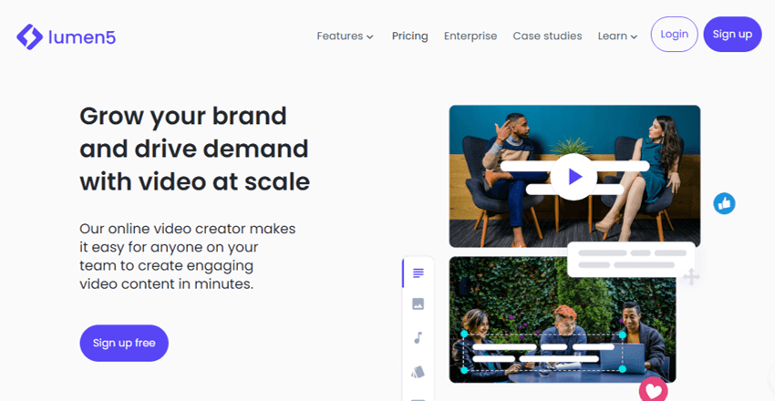 流明5 Lumen5 Best AI Video Generator Software