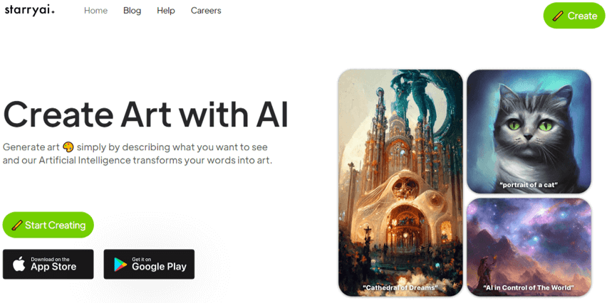 StarryAI StarryAI Best AI Omage Generator App
