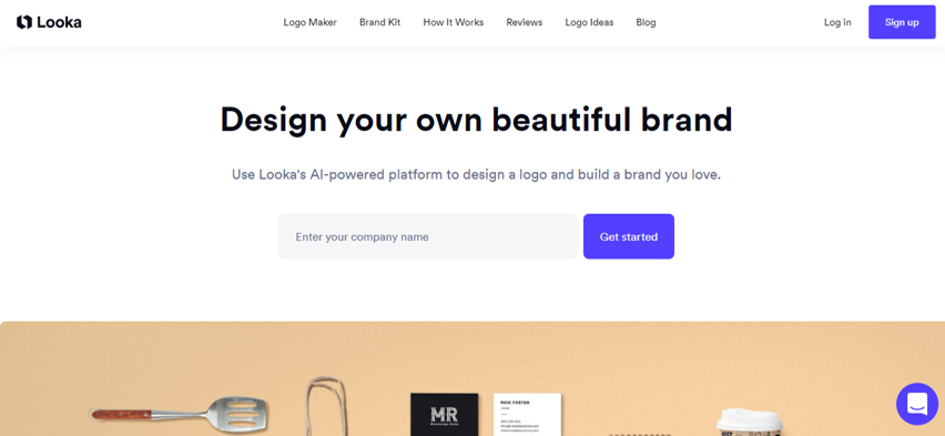 ルックア Looka Logo Generator
