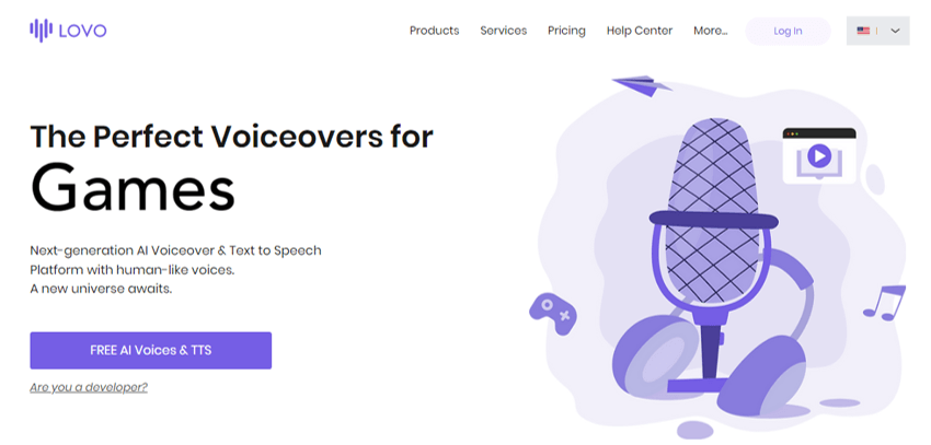 Lovo.ai Lovo.ai Free AI Voice Over Generator
