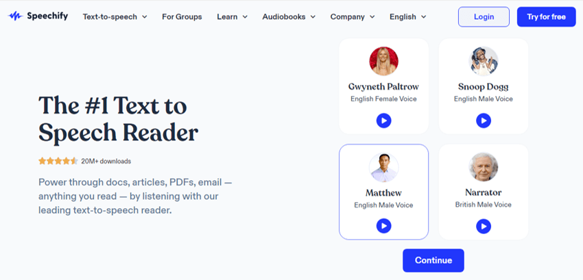 Vorbire Speechify Free AI Voice Generator