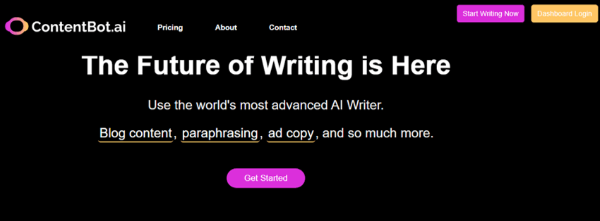 КонтентБот ContentBot AI Landing Page Builder