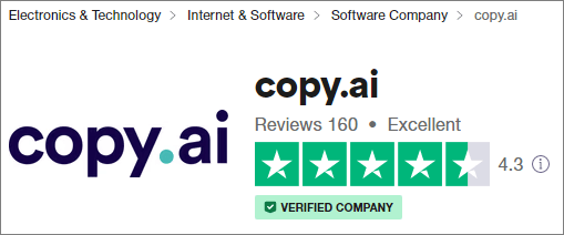 Comentários do cliente CopyAI