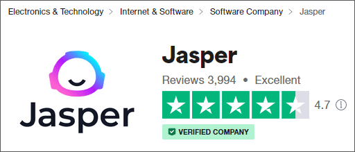 Comentários do cliente JasperAI