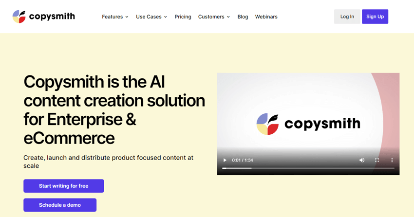 카피 스미스 Copysmith Best Jasper AI Alternative