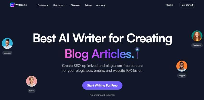 라이트소닉 Writesonic Best Alternative to Jasper AI