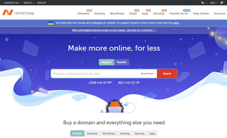 Ulasan Namecheap Namecheap Review