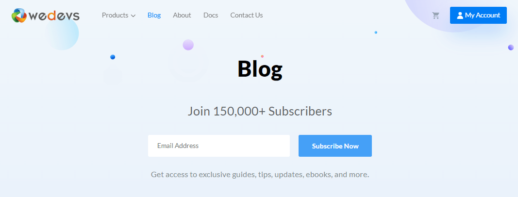 modulo optin blog wedevs