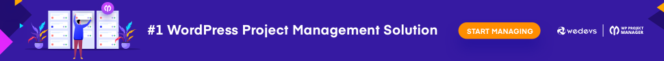 WP Project Manager Banner إعلان
