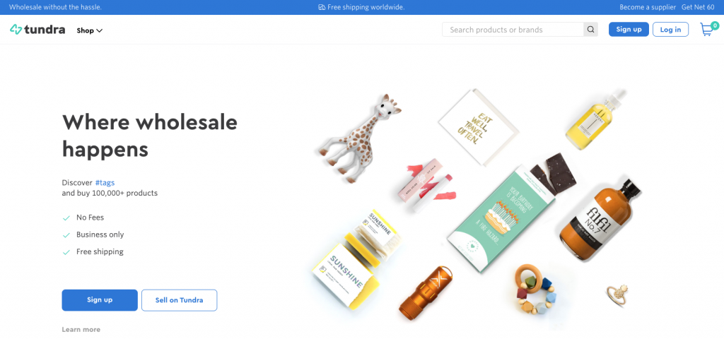 Çevrimiçi işletmeniz için toptancılar bulmak için Tundra Web Sitesi