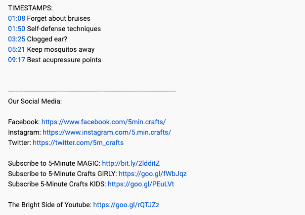 增加 youtube 观看次数的时间戳
