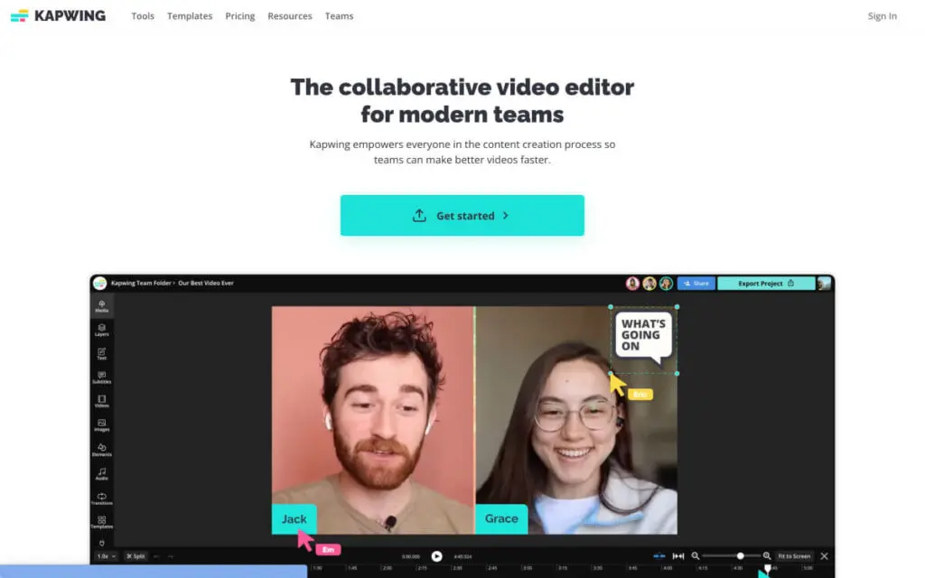 cara menghilangkan watermark tiktok : kapwing