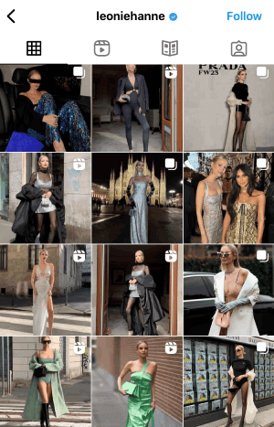 Influencer dello stile di vita femminile: Leonie Hanne