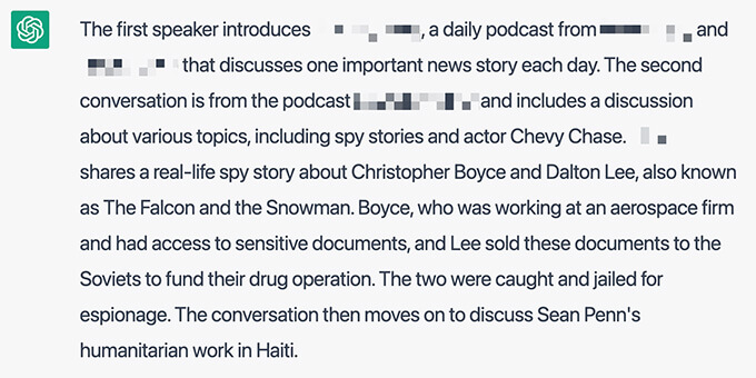 來自 OpenAI 的播客摘要 Podcast summary from OpenAI