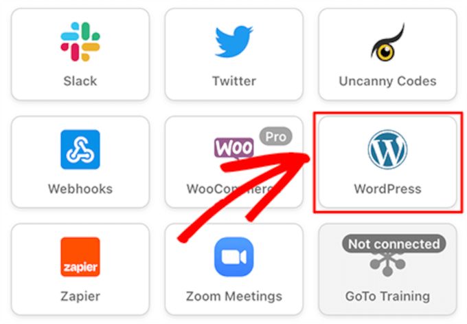 自動化 WordPress 集成 Automator WordPress integration