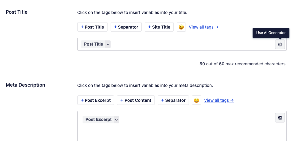 AIOSEO OpenAI 帖子標題生成器 The AIOSEO OpenAI post title generator