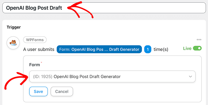 OpenAI 博文生成器 OpenAI blog post generator