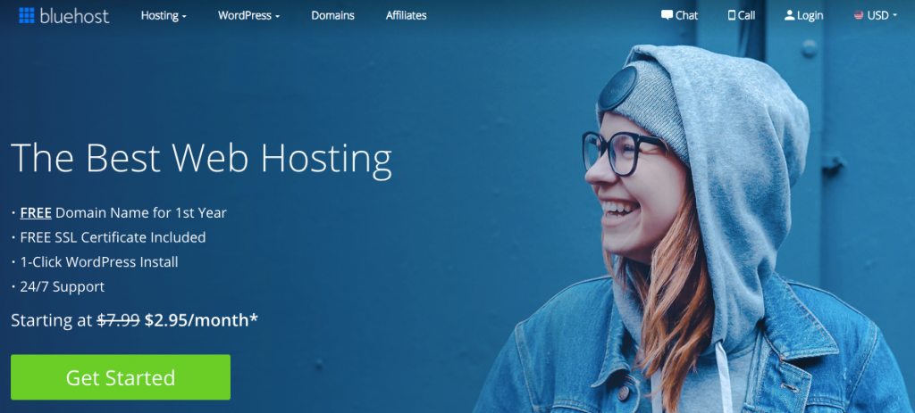 Bluehost — Najlepszy hosting dla stron członkowskich