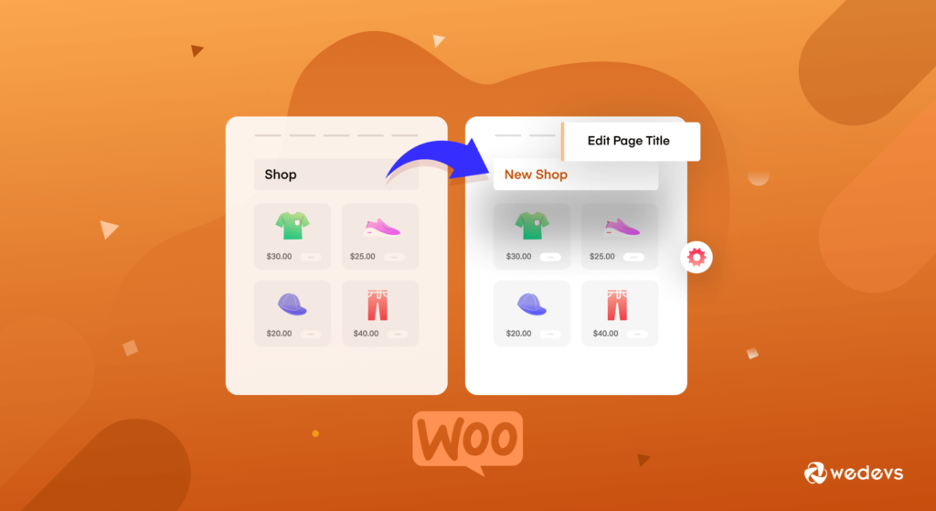 come modificare il titolo della pagina del negozio in woocommerce