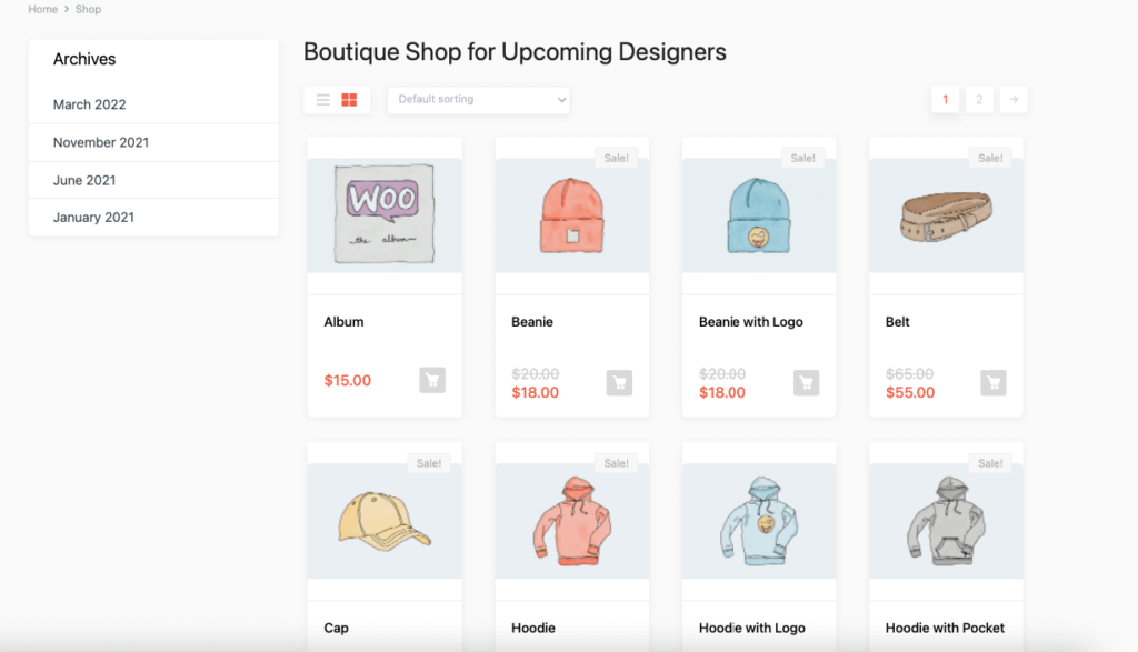 Titolo della pagina del negozio WooCommerce aggiornato con la codifica