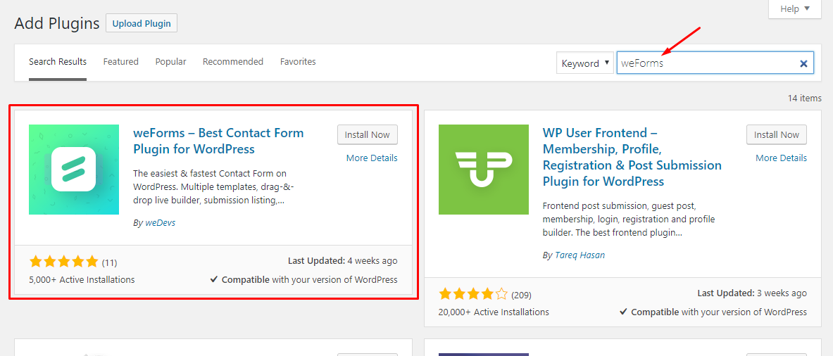 criar formulários da web usando weforms