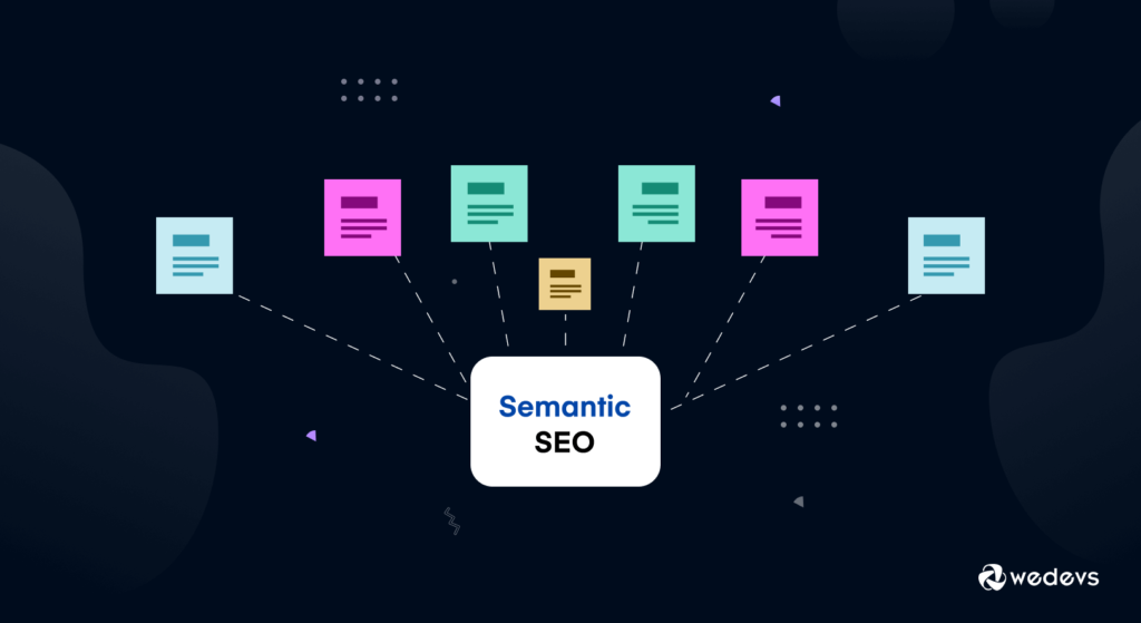 baner ze wskazówkami dotyczącymi semantycznego SEO