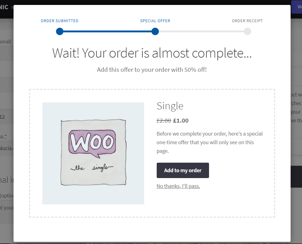 sprzedaż krzyżowa po kasie woocommerce