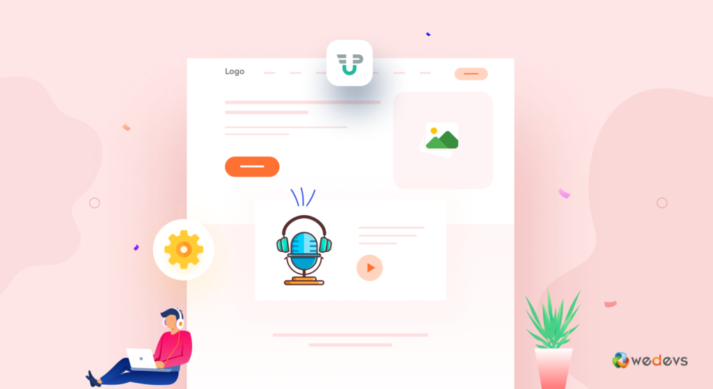O ilustrație despre cum să construiți un site web de podcast cu WordPress