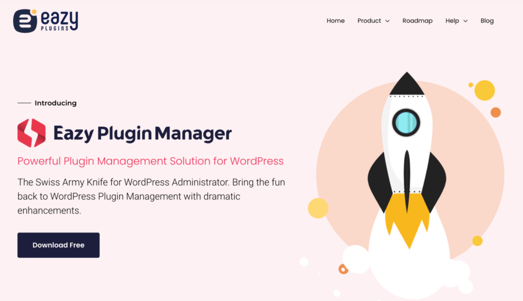 Vizualizarea paginii de pornire a Eazy plugin manager