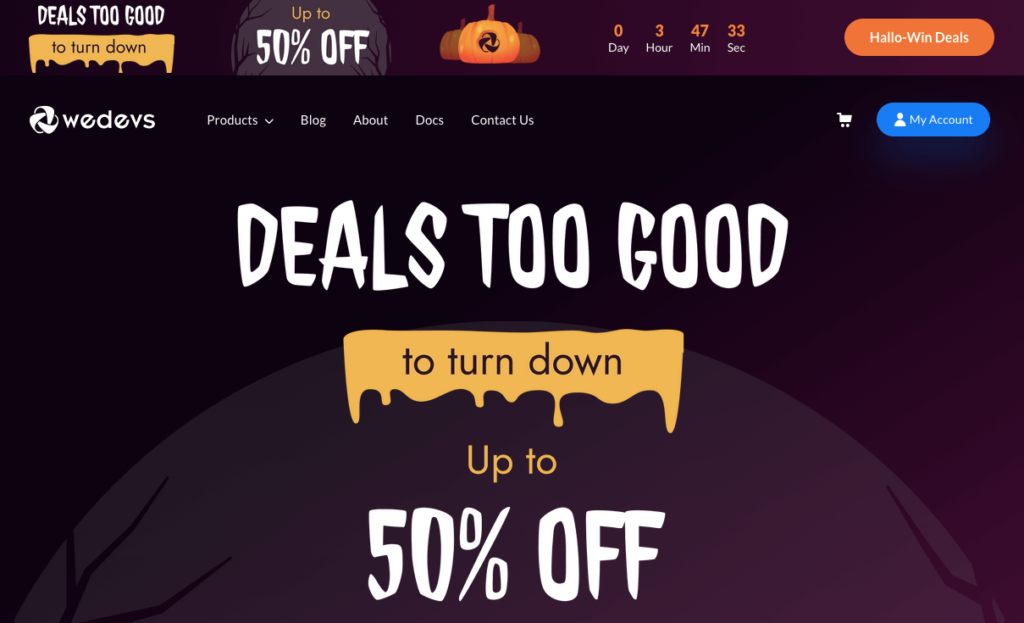 oferte de Halloween de la wedev