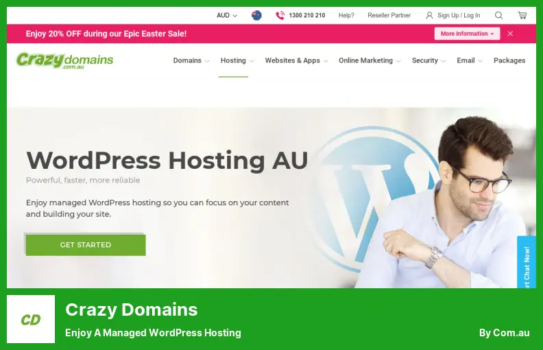 Crazy Domains - Bucurați-vă de o găzduire WordPress gestionată