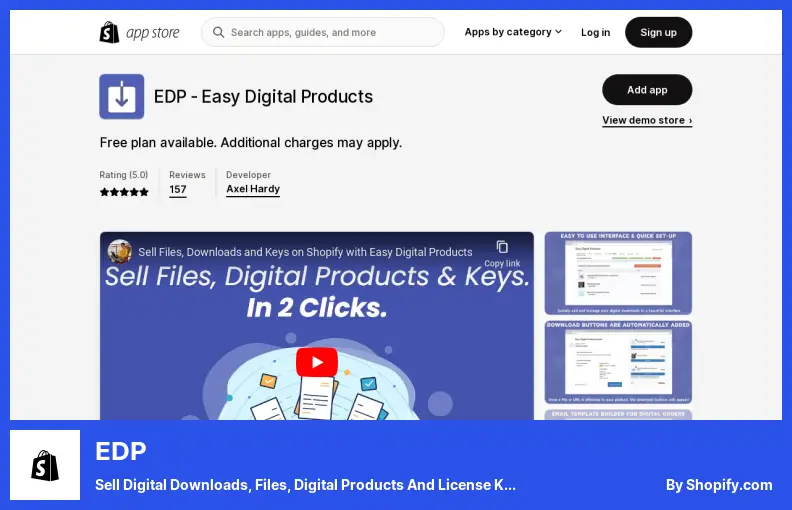 EDP — sprzedawaj cyfrowe pliki do pobrania, pliki, produkty cyfrowe i klucze licencyjne