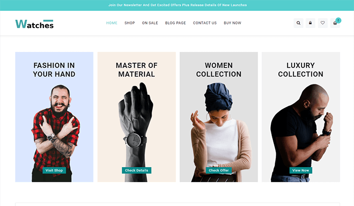 Más de 9 mejores temas de WordPress para Watch Store 2023 1 Best WordPress Themes for Watch Store