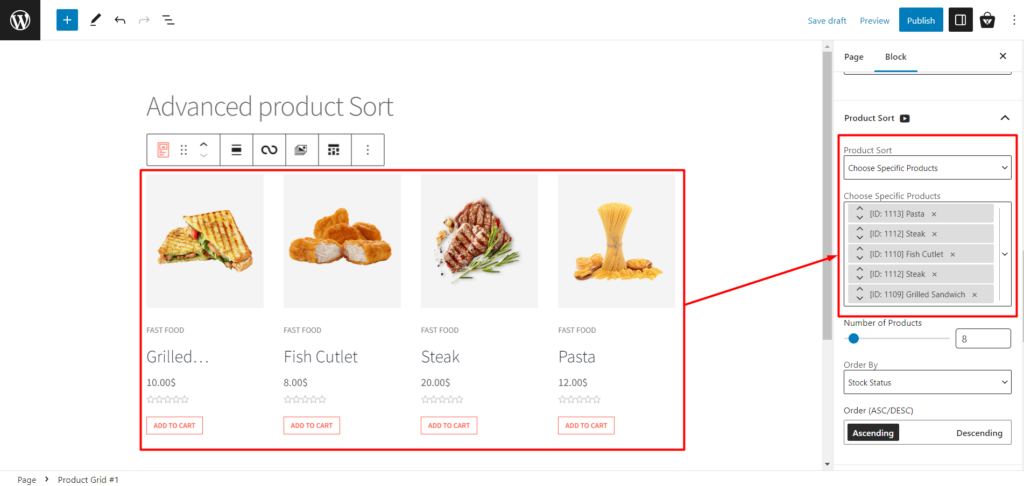 Memperkenalkan Pembuat Kueri ProductX Baru & Canggih untuk Penyortiran Produk yang Mudah 2 Specific Product Sort