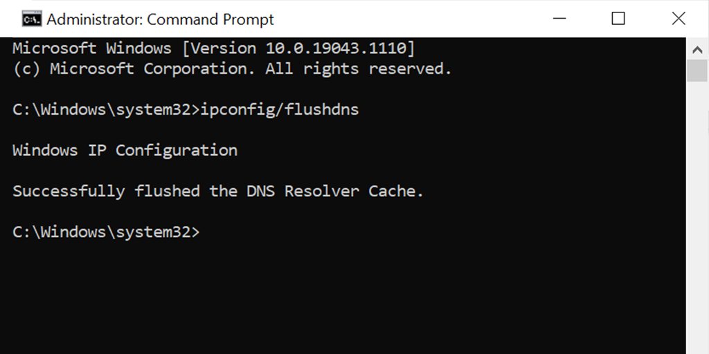 Jak naprawić błąd DNS_PROBE_FINISHED_NXDOMAIN? 4 flushdns for windows users