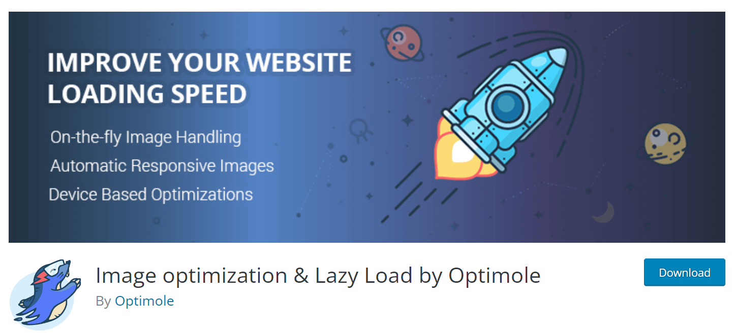 イメージ CDN プラグイン - Optimole
