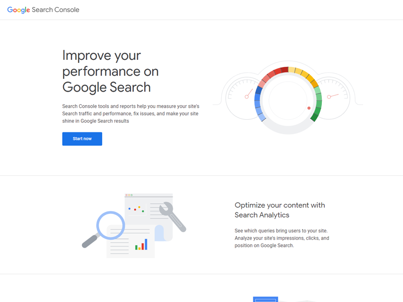 Console de recherche Google