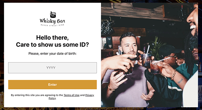 возрастпроверкавебсайтприветствиесообщение SeedProd Age verification website welcome message example