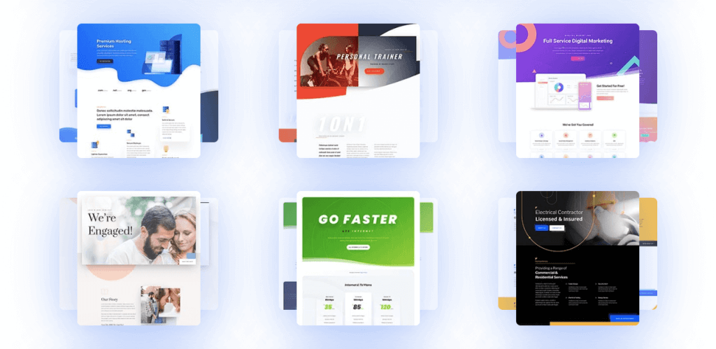Divi vs Elementor: 최고의 페이지 빌더는 어느 것입니까? 삼 Divi Template Library