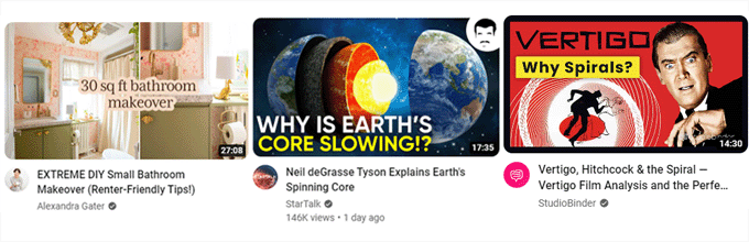 その他のサムネイルの例 More thumbnail examples