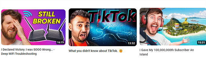 YouTube サムネイルの例 YouTube Thumbnail example