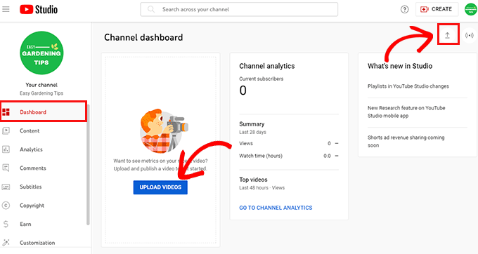 YouTube 動画をアップロードする Upload YouTube videos
