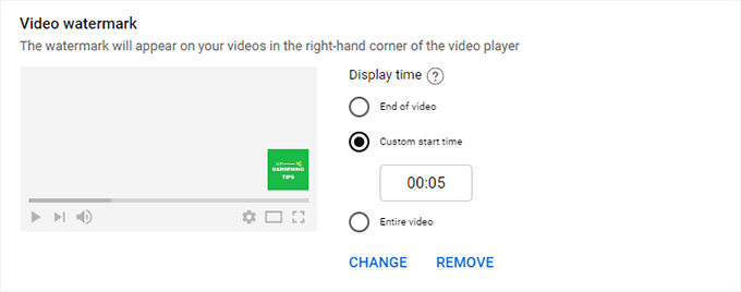 ビデオの透かしをアップロード Upload video watermark