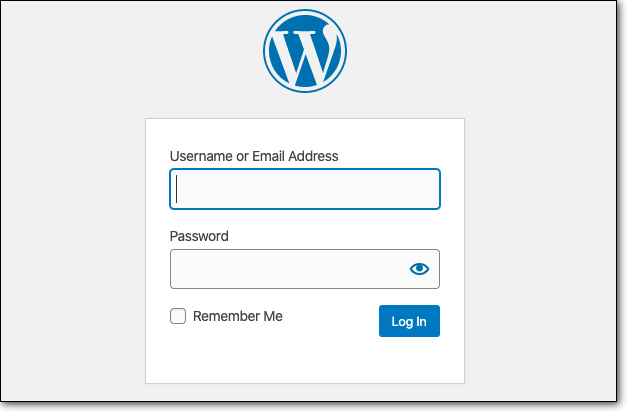 WordPress登录页面