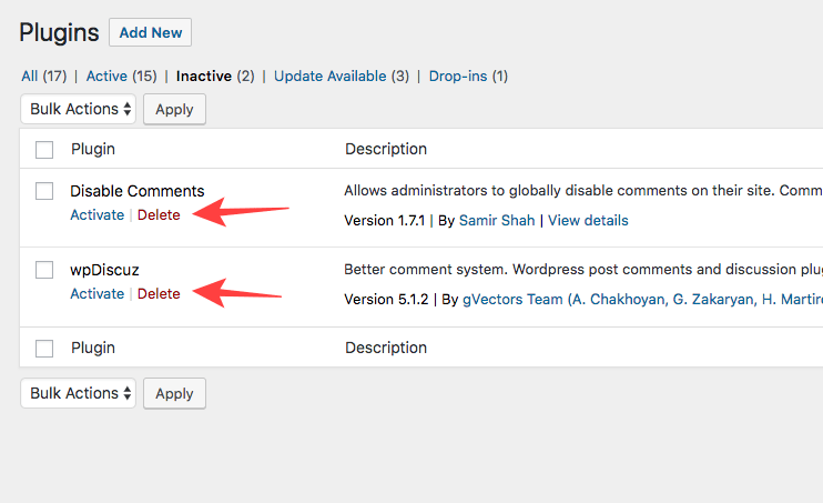 WordPress 安全错误